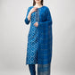 Jyoti Fashion Women's Blue Rayon Printed with Embroidered Kurta Set | Swadesiicart