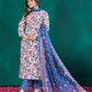 Jyoti Fashion Women's Multicolor Cotton Blend Printed Designer Kurta Set with Dupatta - Swadesiicart