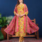 Jyoti Fashion Women's Yellow Cotton Blend Printed Designer Kurta Set with Dupatta - Swadesiicart