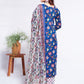 Jyoti Fashion Women's Blue Cotton Blend Printed Designer Kurta Set with Dupatta - Swadesiicart