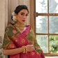 Jyoti Fashion Women's Mehendi Banarasi Silk Zari Woven Traditional Saree with Blouse | Swadesiicart