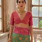 Jyoti Fashion Women's Pista Green Banarasi Silk Zari Woven Traditional Saree with Blouse | Swadesiicart