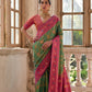 Jyoti Fashion Women's Pista Green Banarasi Silk Zari Woven Traditional Saree with Blouse | Swadesiicart