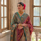 Jyoti Fashion Women's Wine Banarasi Silk Zari Woven Traditional Saree with Blouse | Swadesiicart