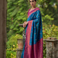 Jyoti Fashion Women's Blue Banarasi Silk Zari Woven Traditional Saree with Blouse | Swadesiicart