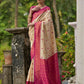 Jyoti Fashion Women's Cream Banarasi Silk Zari Woven Traditional Saree with Blouse | Swadesiicart