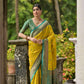 Jyoti Fashion Women's Lemon Yellow Banarasi Silk Zari Woven Traditional Saree with Blouse | Swadesiicart