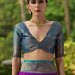 Jyoti Fashion Women's Purple Banarasi Silk Zari Woven Traditional Saree with Blouse | Swadesiicart