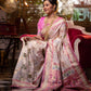 Jyoti Fashion Women's Off-White Soft Banarasi Silk Zari Woven Traditional Saree with Blouse | Swadesiicart