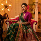 Jyoti Fashion Women's Green Soft Banarasi Silk Zari Woven Traditional Saree with Blouse | Swadesiicart