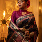 Jyoti Fashion Women's Navy Blue Soft Banarasi Silk Zari Woven Traditional Saree with Blouse | Swadesiicart