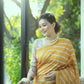 Jyoti Fashion Women's Yellow Tussar Silk Leheriya Print with Zari Border Saree with Blouse | Swadesiicart