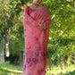 Jyoti Fashion Women's Pink Soft Muga Cotton Floral Weaving Traditional Saree with Blouse | Swadesiicart