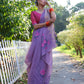 Jyoti Fashion Women's Purple Soft Muga Cotton Resham Jamdani Weaving Traditional Saree with Blouse | Swadesiicart