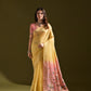 Jyoti Fashion Women's Yellow Soft Muga Cotton Resham Zari Weaving Traditional Saree with Blouse | Swadesiicart