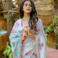 Jyoti Fashion Women's Pink Soft Muga Cotton Floral Weaving Traditional Saree with Blouse | Swadesiicart