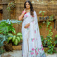 Jyoti Fashion Women's Pink Soft Muga Cotton Floral Weaving Traditional Saree with Blouse | Swadesiicart