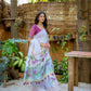 Jyoti Fashion Women's Wine Soft Muga Cotton Floral Weaving Traditional Saree with Blouse | Swadesiicart
