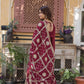 Jyoti Fashion Women's Maroon Star Georgette Sequins Zari Embroidered Long Anarkali Sets | Swadesiicart