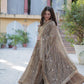 Jyoti Fashion Women's Beige Star Georgette Rich Sequins Embroidered Anarkali Set with Dupatta | Swadesiicart