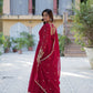 Jyoti Fashion Women's Pink Faux Georgette Rich Sequins Embroidered Anarkali Set with Dupatta | Swadesiicart