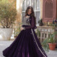 Jyoti Fashion Women's Wine Faux Georgette Embroidered Pearl Work Anarkali Set with Dupatta | Swadesiicart