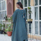 Jyoti Fashion Women's Rama Cotton Printed Designer Anarkali Set with Dupatta | Swadesiicart