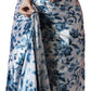 Jyoti Fashion Women's Navy Blue Chinon Digital Printed Ready To Wear Saree with Blouse | Swadesiicart