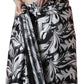 Jyoti Fashion Women's Black Chinon Digital Printed Ready To Wear Saree with Blouse | Swadesiicart