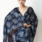 Jyoti Fashion Women's Navy Blue Chinon Digital Printed Ready To Wear Saree with Blouse | Swadesiicart