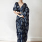 Jyoti Fashion Women's Navy Blue Chinon Digital Printed Ready To Wear Saree with Blouse | Swadesiicart