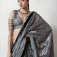 Jyoti Fashion Women's Grey Chinon Digital Printed Ready To Wear Saree with Blouse | Swadesiicart