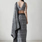 Jyoti Fashion Women's Grey Chinon Digital Printed Ready To Wear Saree with Blouse | Swadesiicart