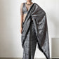 Jyoti Fashion Women's Grey Chinon Digital Printed Ready To Wear Saree with Blouse | Swadesiicart