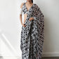 Jyoti Fashion Women's Black Chinon Digital Printed Ready To Wear Saree with Blouse | Swadesiicart