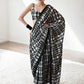 Jyoti Fashion Women's Black Chinon Digital Printed Ready To Wear Saree with Blouse | Swadesiicart