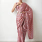 Jyoti Fashion Women's Peach Chinon Digital Printed Ready To Wear Saree with Blouse | Swadesiicart