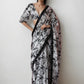 Jyoti Fashion Women's Black Chinon Digital Printed Ready To Wear Saree with Blouse | Swadesiicart