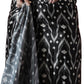 Jyoti Fashion Women's Black Chinon Digital Printed Ready To Wear Saree with Blouse | Swadesiicart