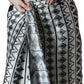 Jyoti Fashion Women's Black Chinon Digital Printed Ready To Wear Saree with Blouse | Swadesiicart