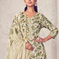 Jyoti Fashion Women's Cream Pure Pashmina Digital Print with Jacquard Woven Kurta with Trouser & Dupatta | Swadesiicart