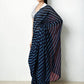 Jyoti Fashion Women's Dark Blue Marble Chiffon Printed Ready To Wear Saree with Blouse | Swadesiicart