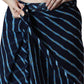 Jyoti Fashion Women's Dark Blue Marble Chiffon Printed Ready To Wear Saree with Blouse | Swadesiicart