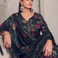 Jyoti Fashion Women's Black Pure Pashmina Digital Print with Jacquard Woven Kurta with Trouser & Dupatta | Swadesiicart