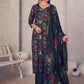Jyoti Fashion Women's Black Pure Pashmina Digital Print with Jacquard Woven Kurta with Trouser & Dupatta | Swadesiicart