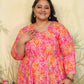 Jyoti Fashion Women's Pink Rayon Floral Print with Sequins Designer Anarkali Set | Swadesiicart