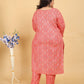 Jyoti Fashion Women's Pink Rayon Digital Print with Handwork Kurta Set | Swadesiicart