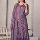 Jyoti Fashion Women's Purple Pure Pashmina Digital Print with Jacquard Woven Kurta with Trouser & Dupatta | Swadesiicart