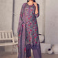 Jyoti Fashion Women's Purple Pure Pashmina Digital Print with Jacquard Woven Kurta with Trouser & Dupatta | Swadesiicart