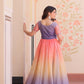 Jyoti Fashion Women's Lavender Gold Crush Embroidered Designer Anarkali Set | Swadesiicart